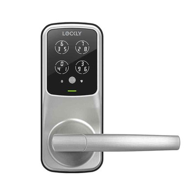 Model-S Satin Nickel Latch Smart Lock w/Hack-proof Touchscreen Keypad,Temporar