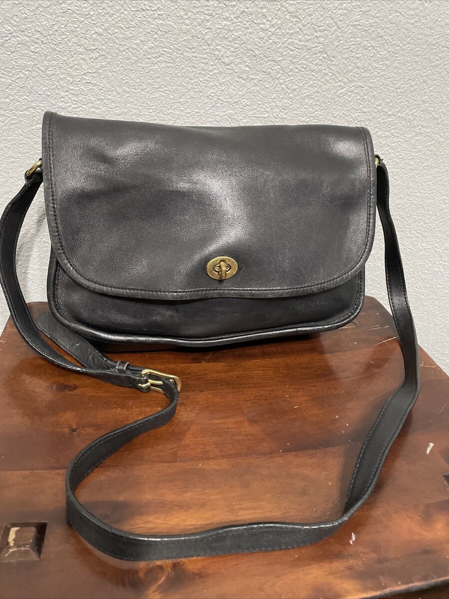 Vintage Coach City Bag Black Leather 9790 Handbag Purse Vintage Coach City Bag Black Leather 9790 Handbag Purse