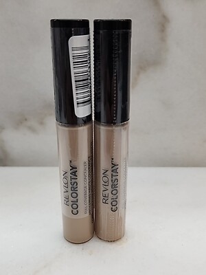 2 REVLON COLORSTAY FULL COVERAGE CONCEALER 015 LIGHT -PALE 