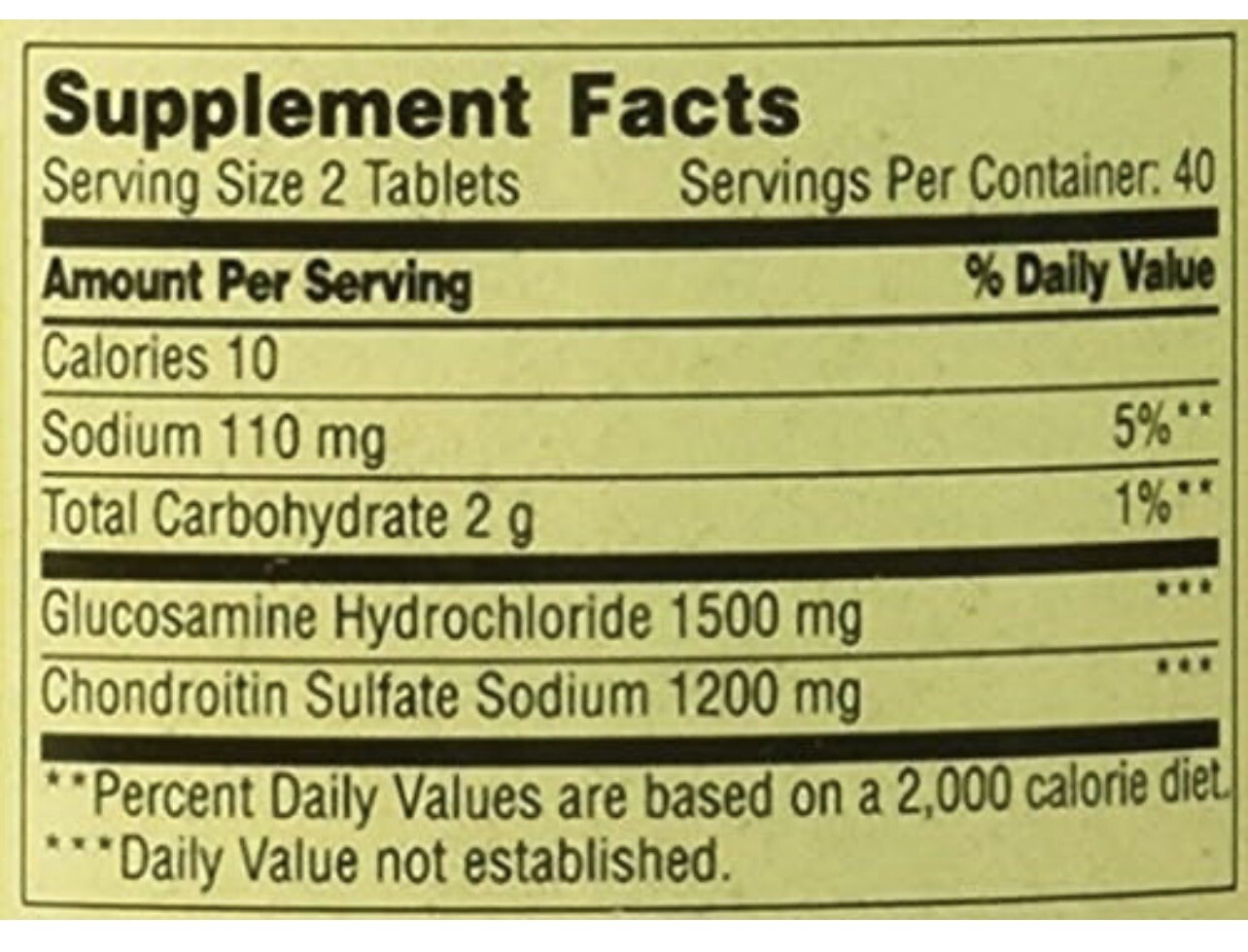 Spring Valley WMT645668 Triple Strength Glucosamine Chondroitin Tablets