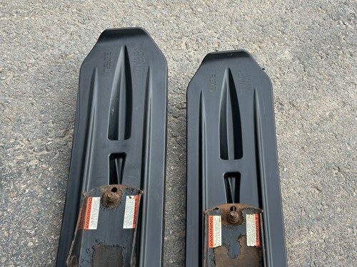 Set of Arctic Cat SLP Black Plastic Skis ZR ZL ZRT Z CROSSFIRE FIRECAT M8 M6 - Picture 5 of 7