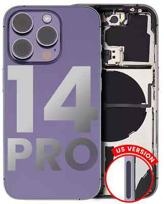 iPhone 14 Pro Purple Back Housing Frame Replacement Original OEM