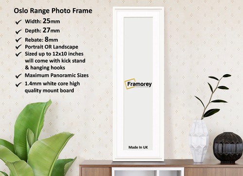 Panoramic Size Picture Frame Oslo Range With or Without White Mount - Picture 25 of 83