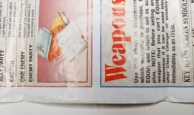 Final Fantasy 1990 Nintendo NES Dungeon Maps / Item Chart NES-FF-USA(A)