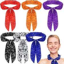 6 Pcs Cooling Neck Wraps Neck Cooler Scarf Cooling Bandana for Women Men Hot Wea