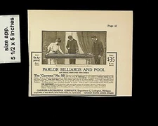 1902 Carrom-Archarena Parlor Billiard's and Pool Vintage Print Ad 17725