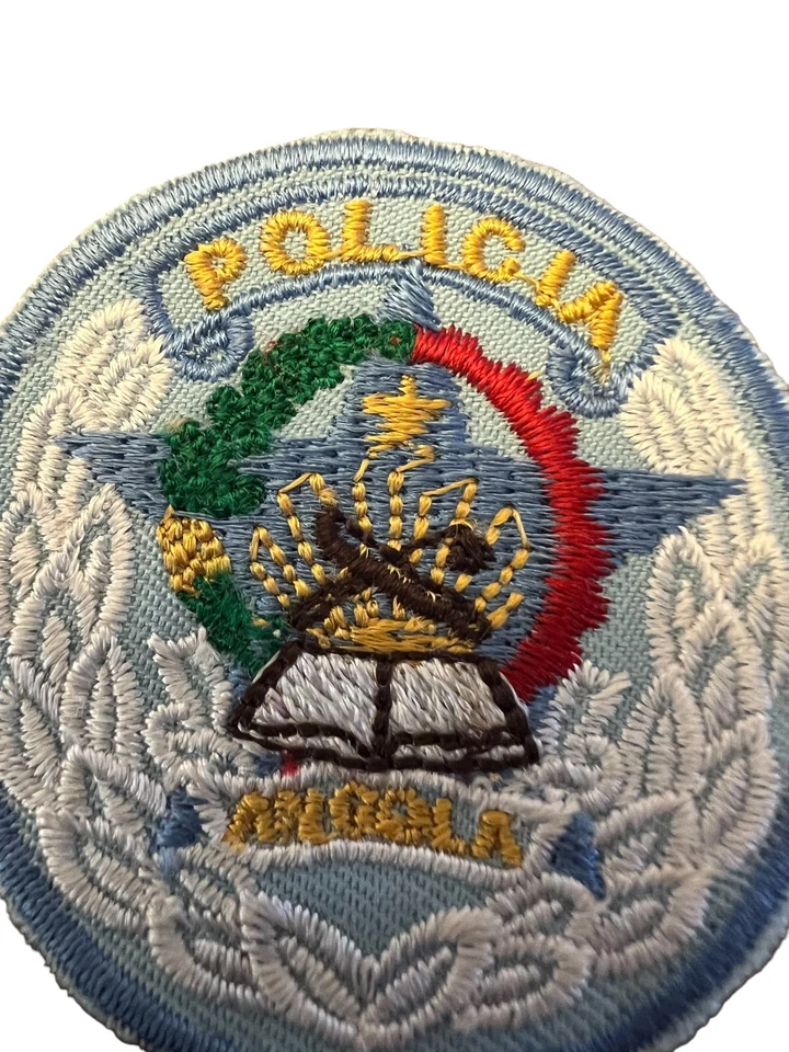 Angola Police Patch Badge Africa Policia Round Blue & Yellow 2.25" Lot Of 15 New - Image 2 of 4