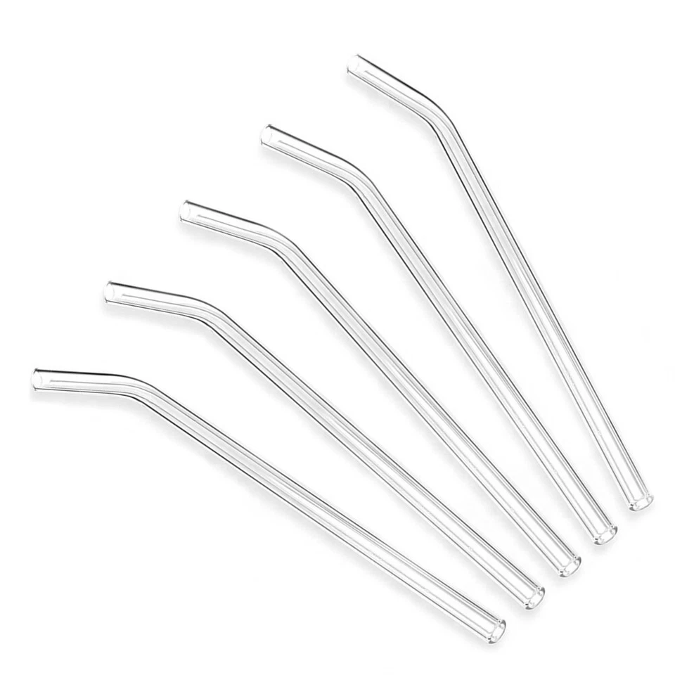 GLASSTROHHALME Trinkhalm Halm Glastrinkhalm Glas Strohhalm wiederverwendbar gebo - Bild 2 von 4