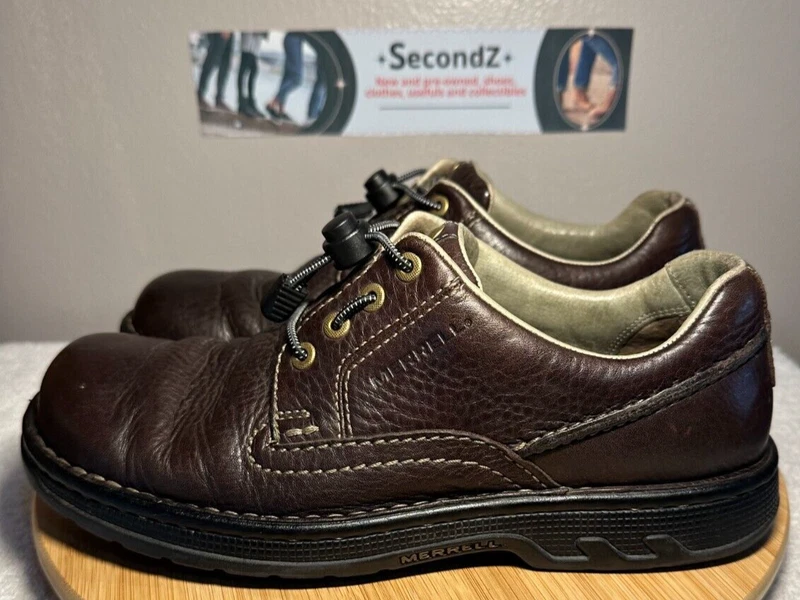merrell stollen ortholite leather oxford shoes