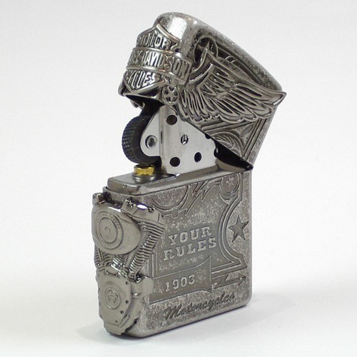 ZIPPO/HARLEY- DAVIDSON : Cigarette Oil Lighter : JAPAN LIMITED EDITION : HDP-28 - Picture 11 of 13