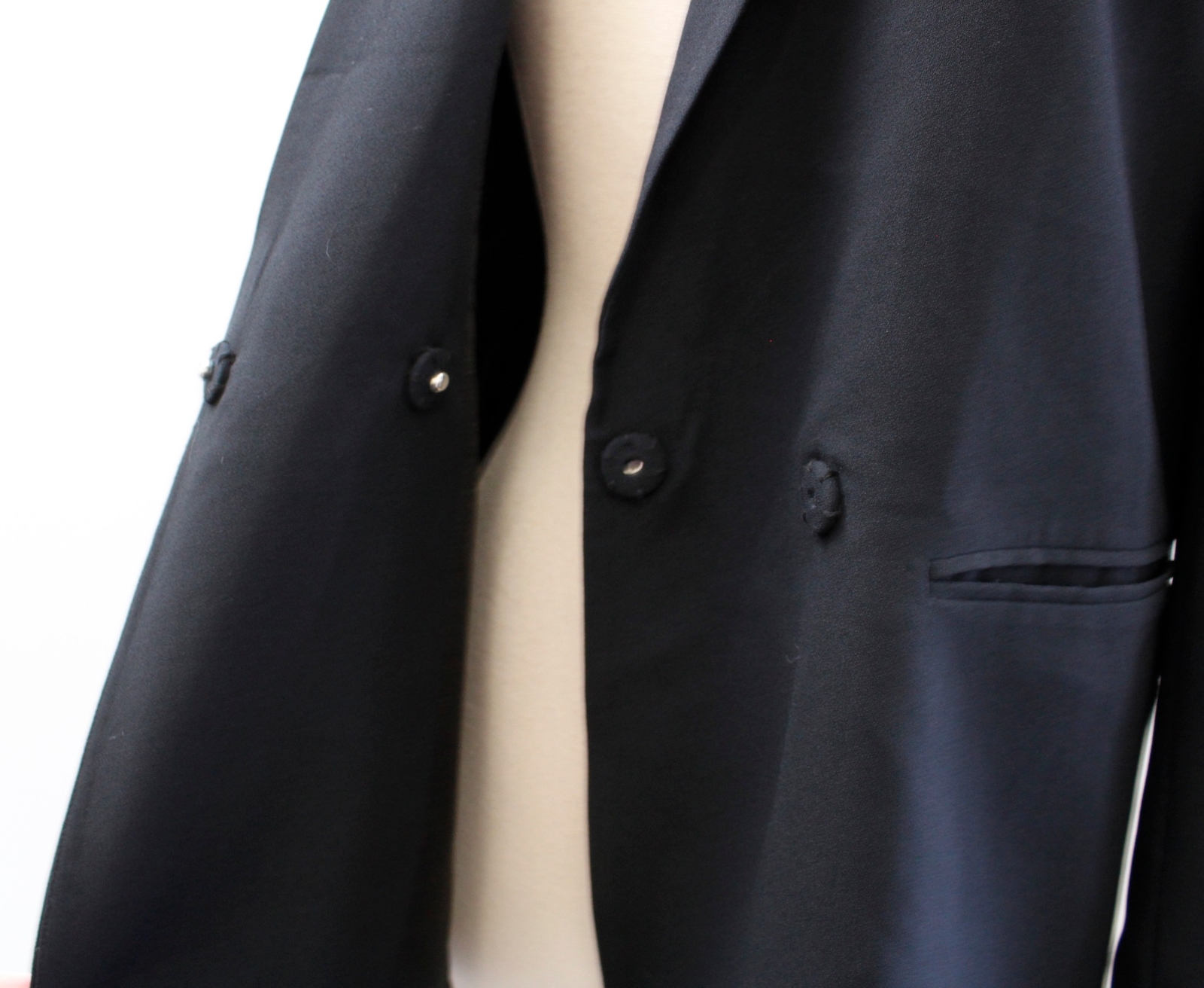 Madewell Lycee Solid Black Drapey Blazer Jacket S… - image 6