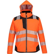 Oxford Weave 300d Pw3 Womens Class 2 Hi Vis Jacket Orange / Black Xs