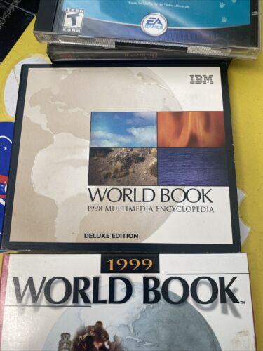 IBM WORLD BOOK 1998 & 1999 ENCYCLOPEDIA DELUXE EDITION Pc Cd-rom w/ key number - Picture 3 of 12