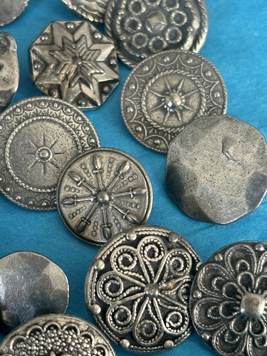 Vintage Pewter Buttons~ 30+ Norwegian Factory Errors. - Picture 9 of 12