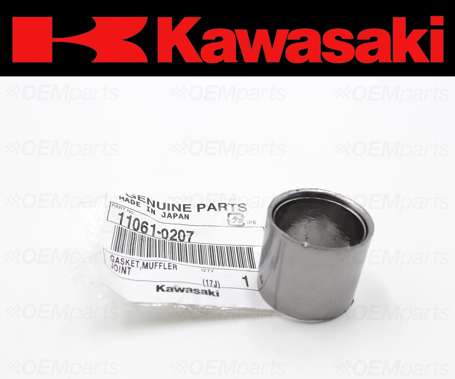 Kawasaki KLX140L, Vulcan 900 Exhaust Muffler Silencer Pipe Joint Gasket