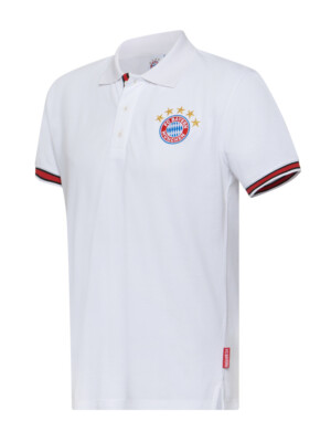 FC Bayern München Poloshirt - 5 Sterne - weiß | Größe 3XL | Polo Shirt | FCB