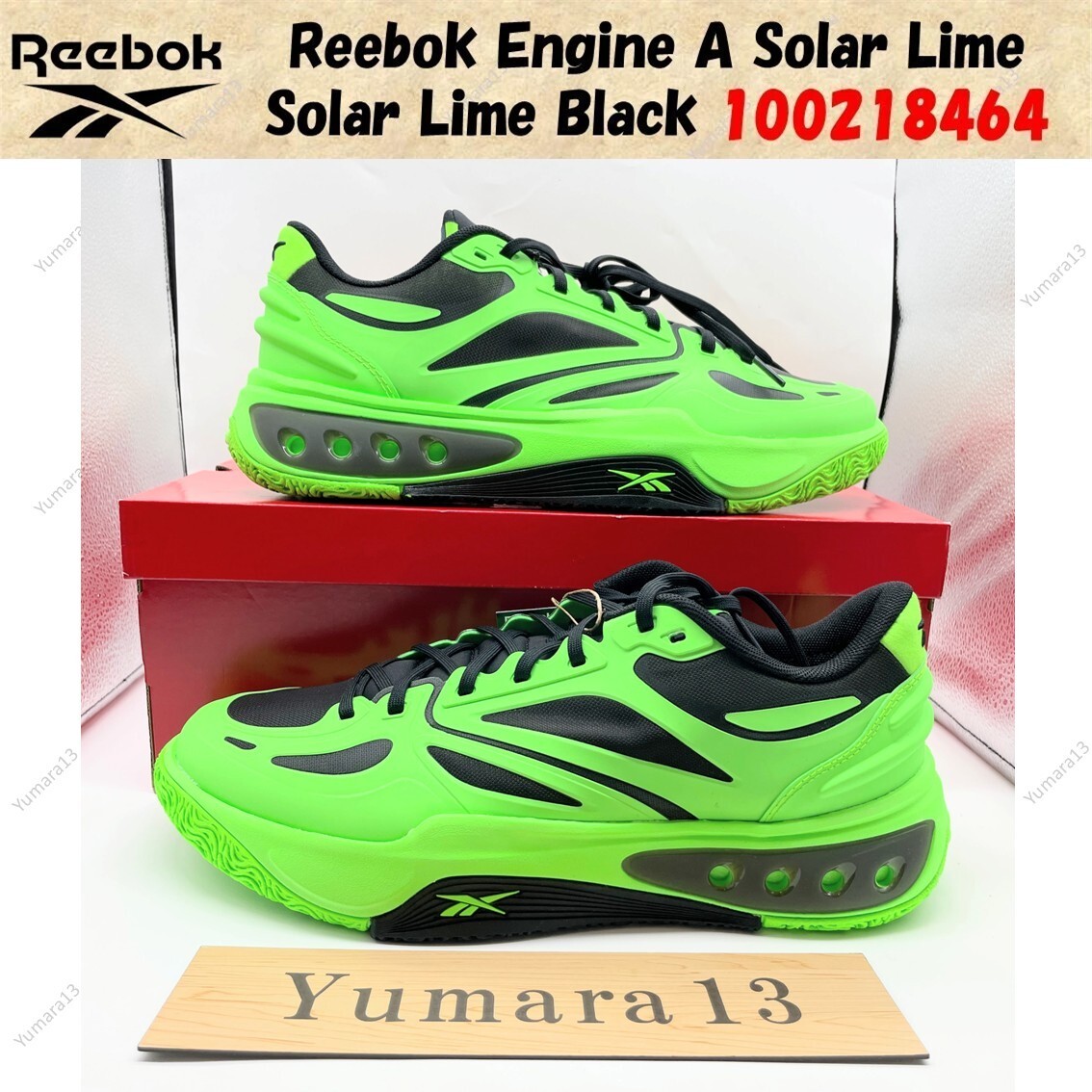 Reebok Engine A Solar Lime Solar Lime Black 100218464 Men's
