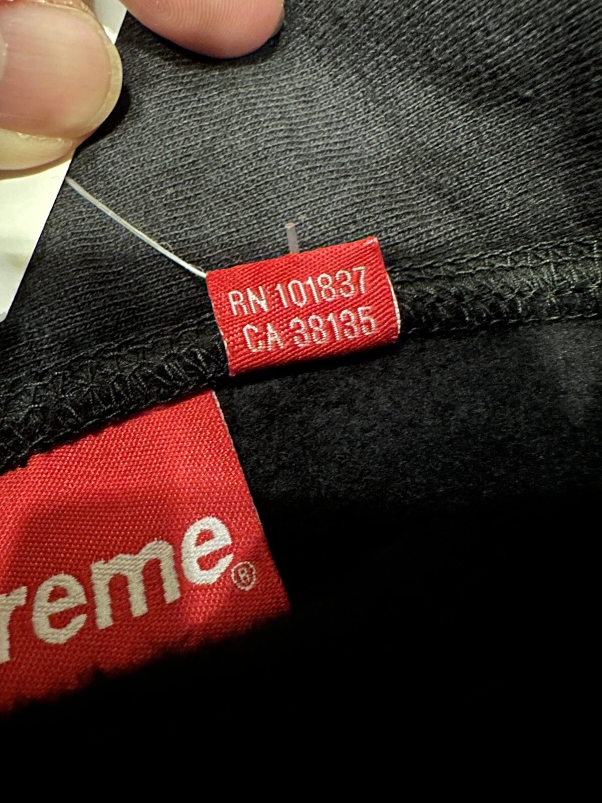 Felpa con cappuccio 100% autentica Supreme Gradient nera XL FW18 taglia extra large