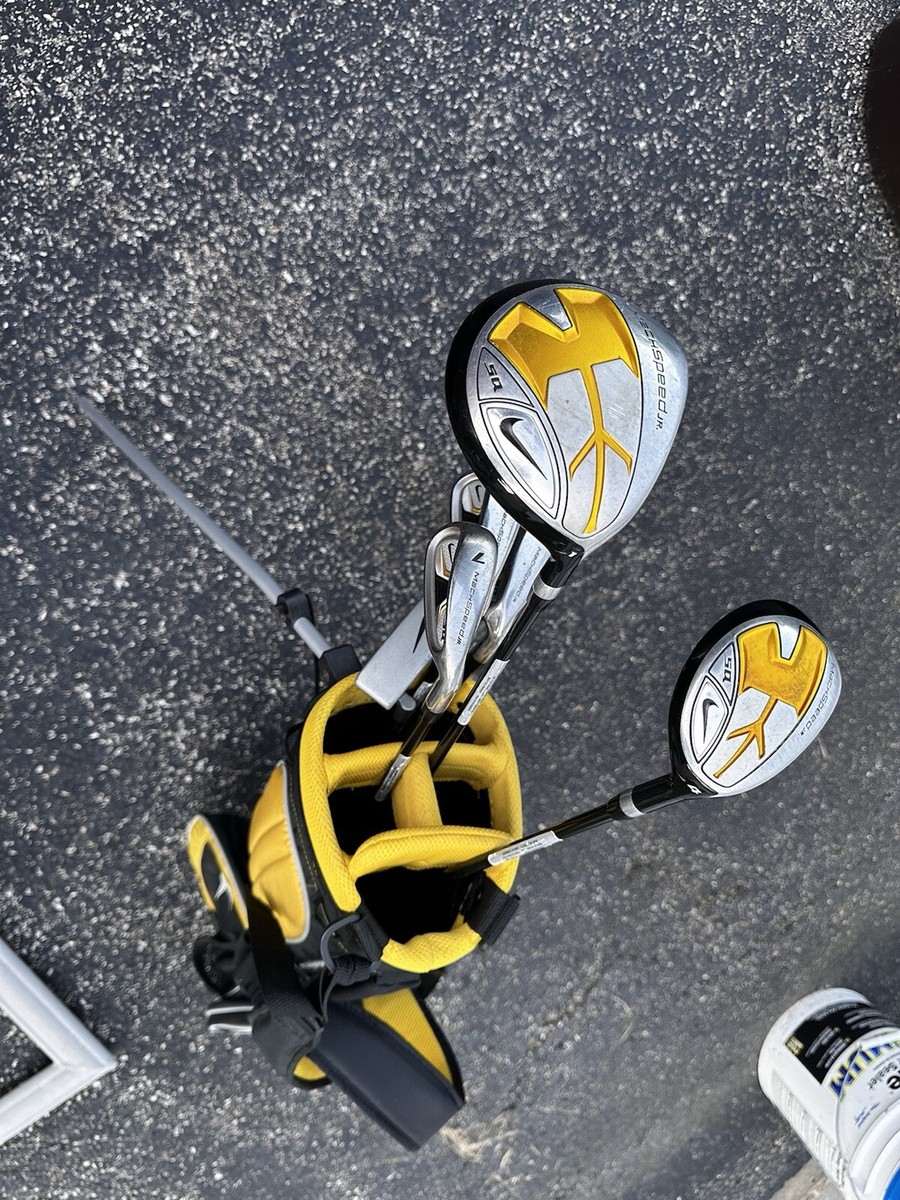 Nike SQ Machspeed Youth JR Junior Golf RH 6 Club Set With Nike SQ Machspeed Youth JR Junior Golf RH 6 Club Set With