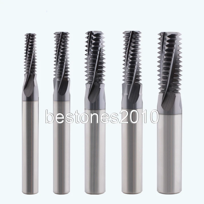 Solid Carbide Pipe Thread Mill NPT 3 8 18 TPI HRC60 Full Teeth Pipe Thread Mill