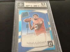 Patrick Mahomes RC 2017 Panini Donruss Optic #177 Chiefs Rookie BGS 8.5 graded
