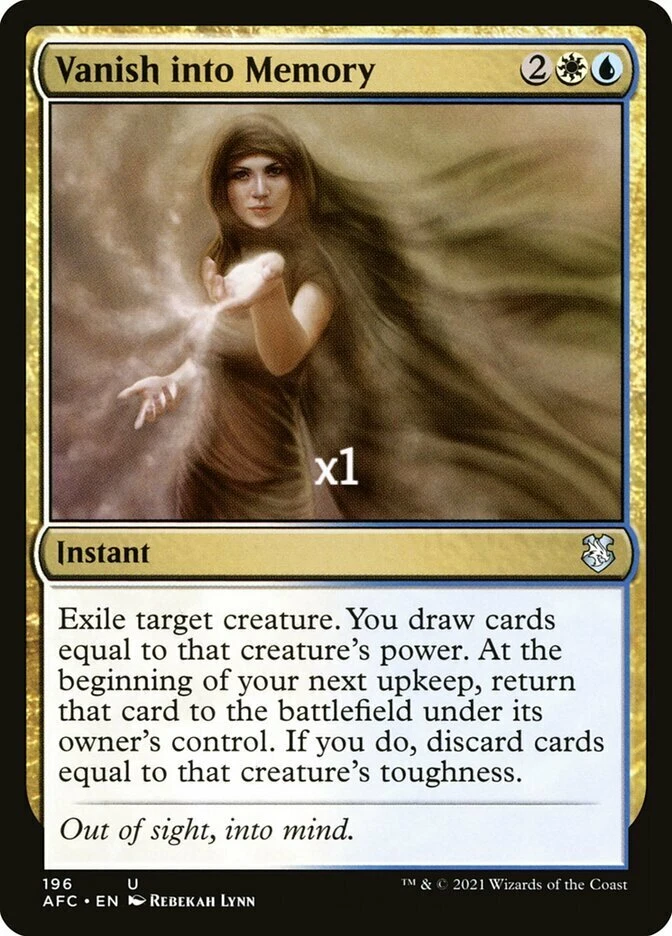 Vanish into Memory 196 Commander: Adventures in the Forgotten