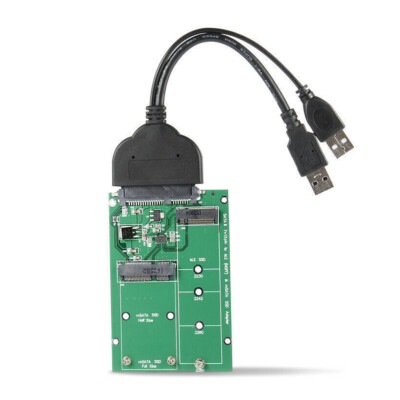 USB 3.0 to SATA 2.5'' Hard Disk to Mini PCI- E 2 Lane M.2 mSATA SSD Adapter SATA