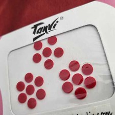 Stunning Indian Wedding Round Bindis. Bright Red Bindis.