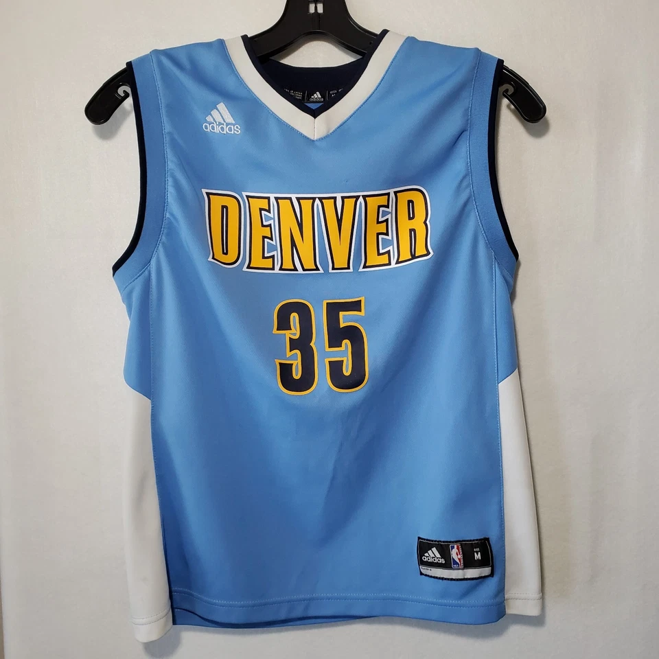 Футболка Kenneth Faried No35 Denver Nuggets молодежная средняя синяя Adidas - Изображение 2 из 4