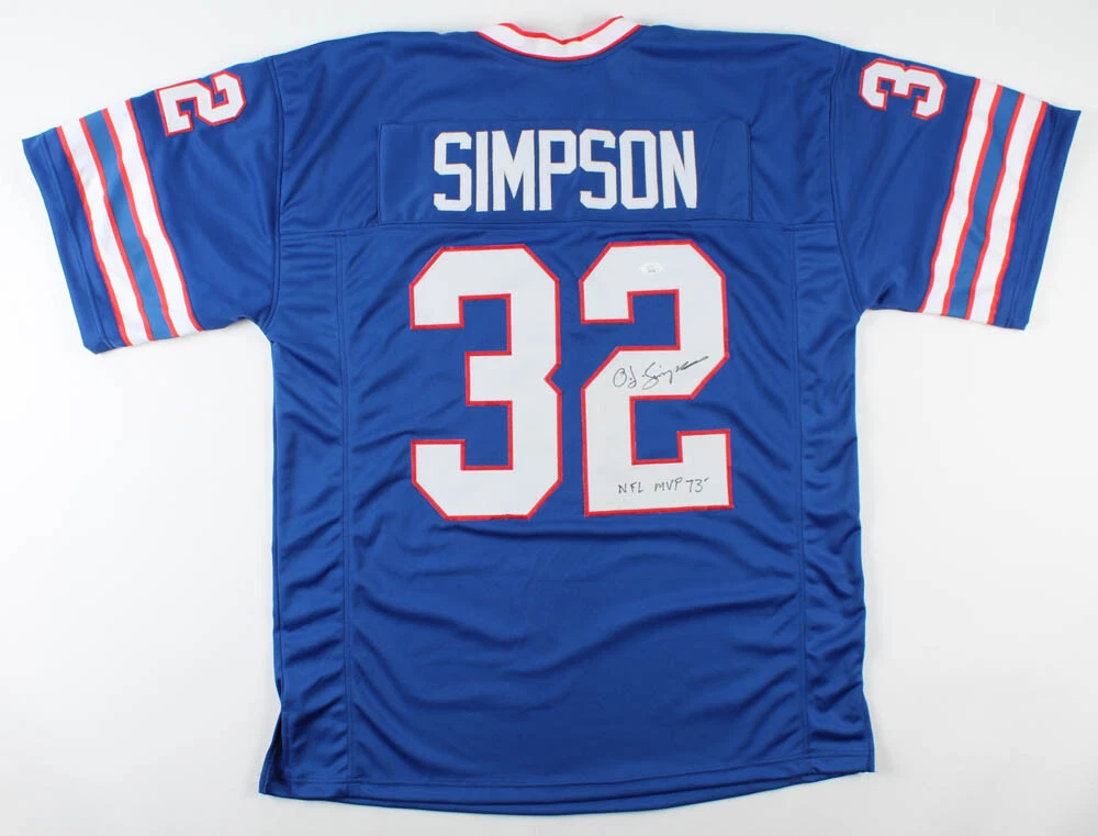 O. J. Simpson Signed Buffalo Bills Jersey Inscribed