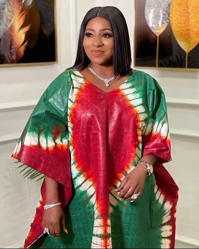 2023 Women's African Dress Spring/Summer African Polyester Long Skirt - Bild 9 von 10