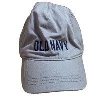 Old Navy Kids Logo Solid Back Baseball Cap Embroidered Size Medium Stretch Back