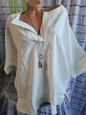 Imperial Bluse Shirt Tunika Damen creme weiß (116) Übergröße NEU