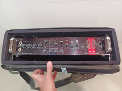 SWR ベースアンプSM500 SWR SM-500 Bass Amp Head w/ Gator rack mount bag Tube pre-amp