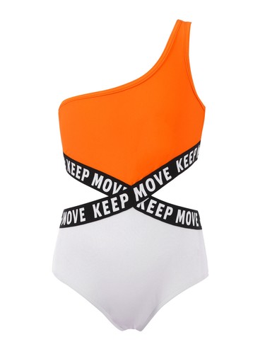 Girls Swimsuit UPF50+ One-Piece Swimming Bodysuit Beachwear Diving Leotard Park - Picture 11 of 99