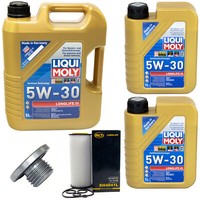 MotoröL Set 5W-30 Liqui Moly 7 Liter + ÖLfilter + Schraube FüR BMW 3Er 330 E46
