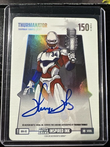 Bo Jackson Battle Arena Inspired Ink Auto Thurmanator Thurman Thomas #BFA-65