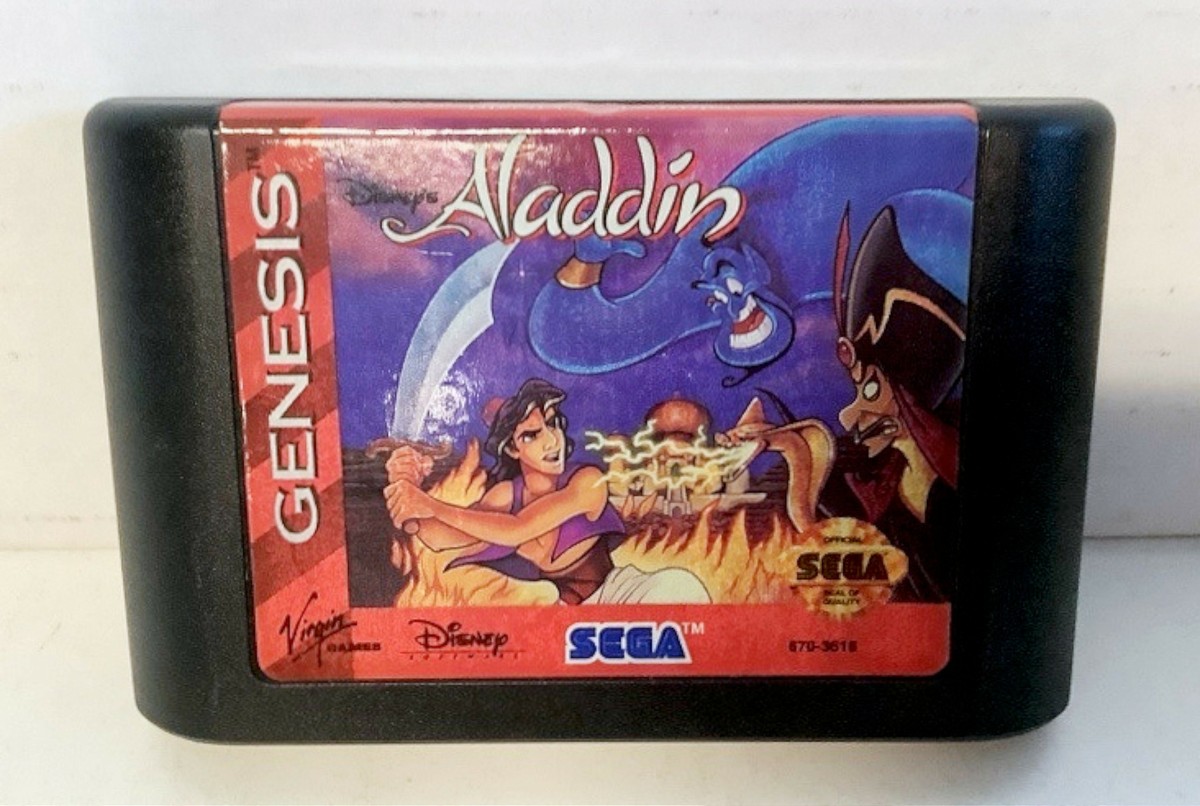 Disney's Aladdin Sega Genesis 1993 Video Game CARTRIDGE ONLY