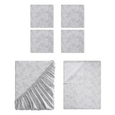 Tahari Home - Sheets, Soft Bedding Set with Matching Full, Floral White/Grey
