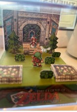 The legend of Zelda: Orcarina of time 2D style card diorama acrylic cube
