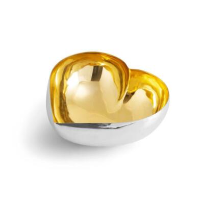 Michael Aram Large Gold Heart Dish Bowl (7.25''L x 6.5''W x 2.75''H) - 132329