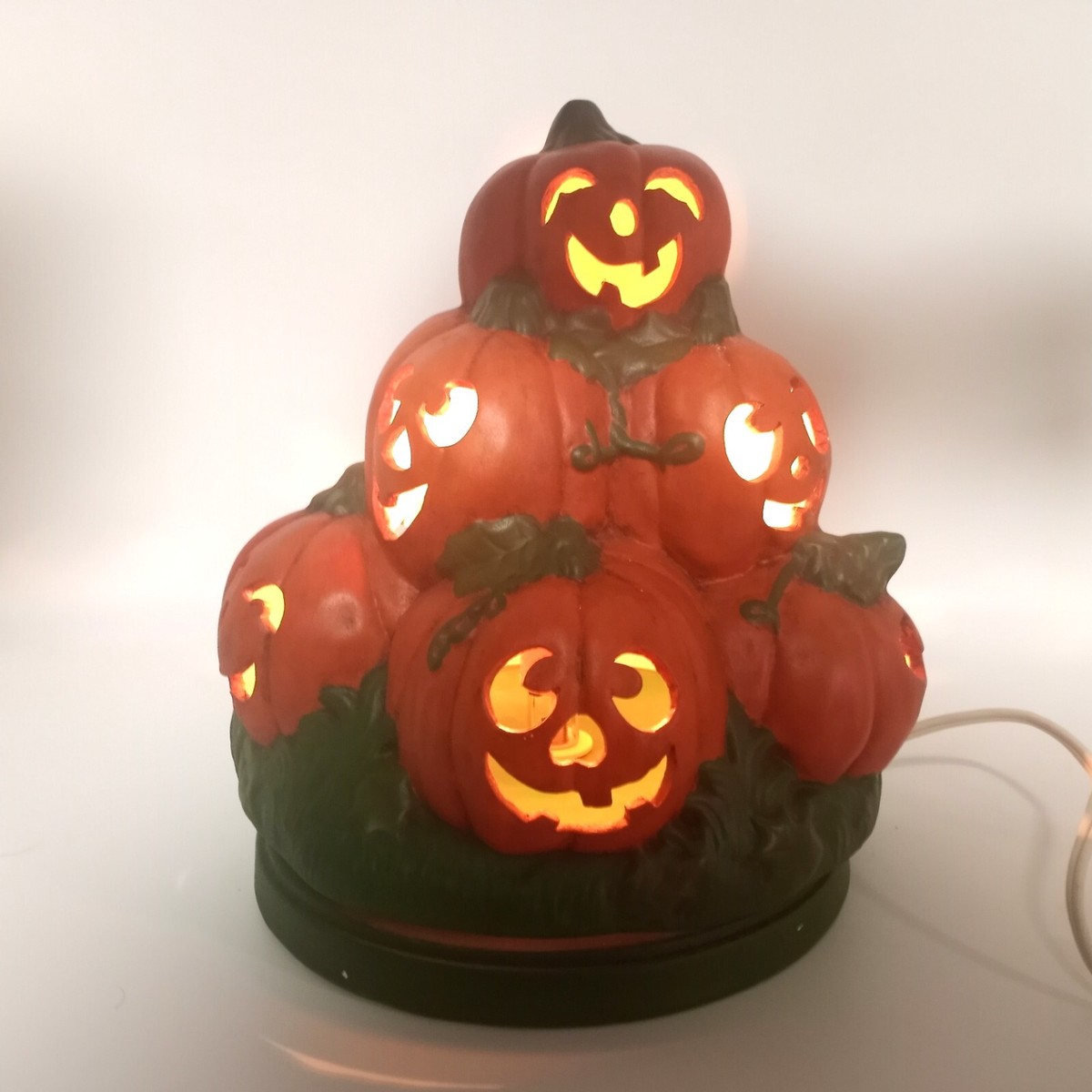 vintage an・an no.32 Atlantic Mold No. 32 Halloween Ceramic Light Up Jack-O-Lantern