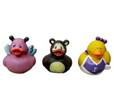 Set of 3 Bug Bear Cheerleader Rubber Duck Duc...