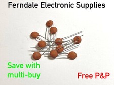 Ceramic Disc Capacitor, 50V, select from 1pF - 100nF - 10 pack Free P&P