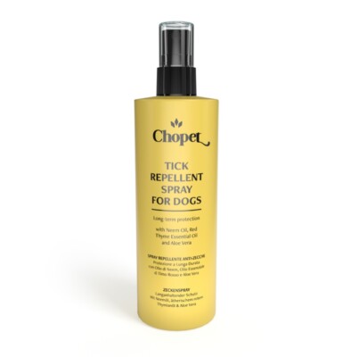 Chopet Bio Hunde Anti Zecken Spray Schutz vor Insektenstichen / Entzündung 150ml