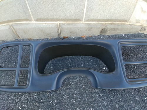 99-02 CHEVY GMC Instrument Cluster Speedo Dash Panel Radio Bezel Trim Blue - 第 5/11 張圖片