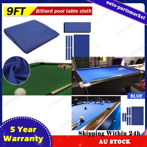 AU Premium 7/8/9ft Pool Table Cloth Felt Snooker Billiard Tablecloth Accessories - Picture 9 of 20