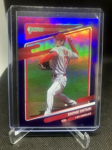 2021 Donruss Shohei Ohtani Purple Holo Parallel #199 Los Angeles Angels