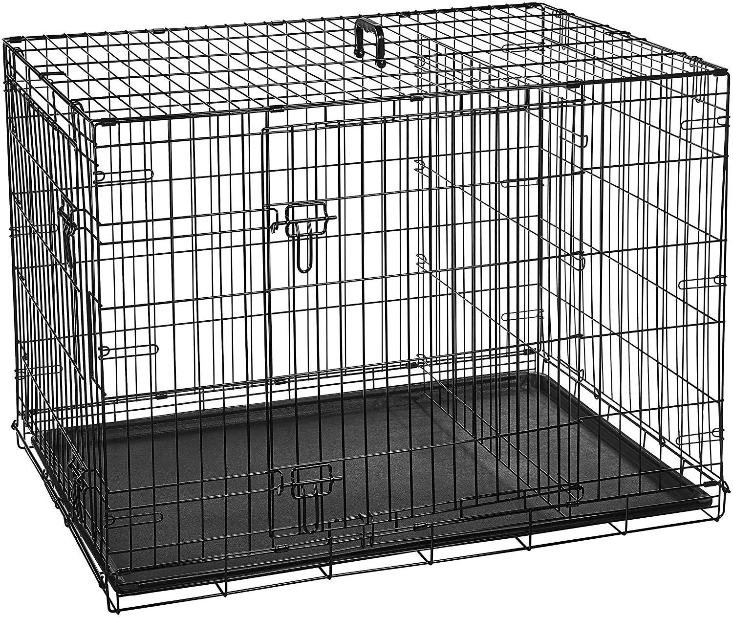 Double Door Door Door Folding Metal Dog Crate XXL Outdoor Pet Big Dog Cage 42x28x30 inches 44bc23 Double Door Door Door Folding Metal Dog Crate XXL Outdoor Pet Big Dog Cage 42x28x30 inches 44bc23