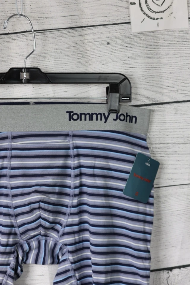 Calzoncillos TommyJohn azul gris blanco a rayas para hombre talla XL algodón Pima Foto 4 de 4